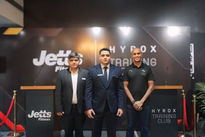 Mr Mohit Bhalla Founder & Director, Gymline Plus, Mr Rahull Raghuvanshii Managing Director, Jetts Fitness India, Deepak Raj, Country Head – HYROX India