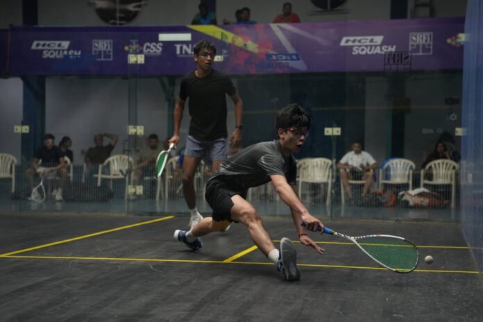 Purav Rambhia versus Raghav Vashishtha in the Boys Under-19 Category of Southern Slam 2026 (1)