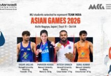 Marwadi University Athletes to Represent India at Asian Games 2026 in Japan